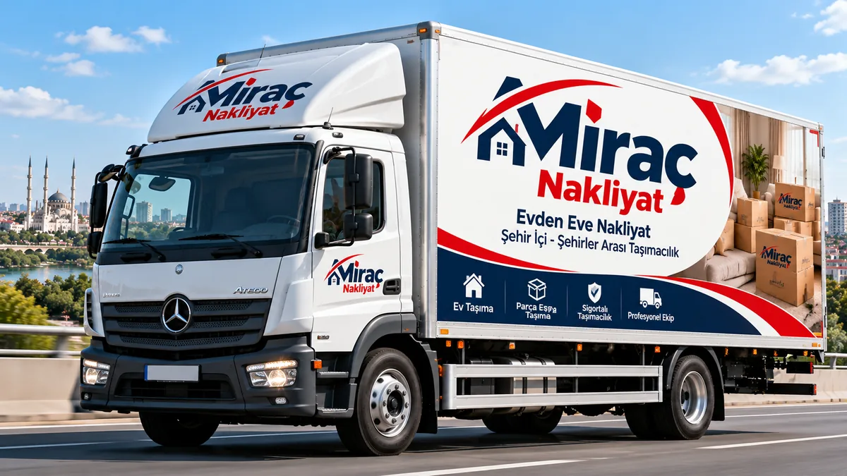 Miraç Nakliyat kapalı kasa kamyonu